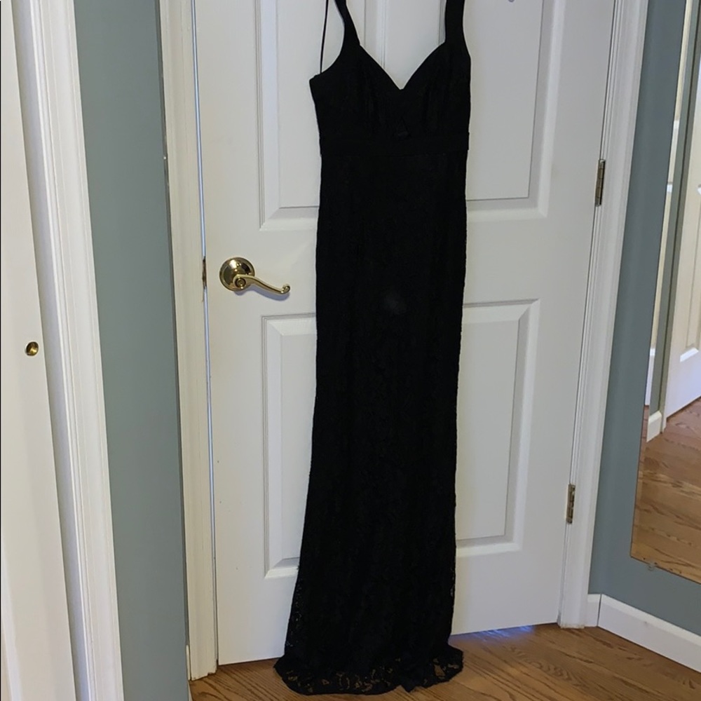 black formal gown